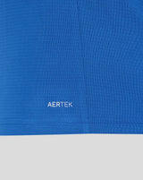 Blue t-shirt bottom with AERTEK text