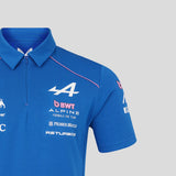 Blue t-shirt front with BWT logo and Alpine text