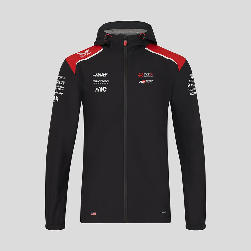 Haas F1 rain jacket, team, black, 2026