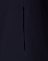 Blue jacket pocket flap detail