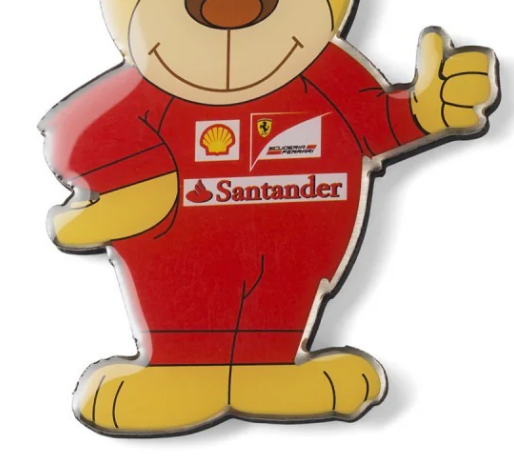 Ferrari Fridge magnet, Teddy Bear, Red, 2016