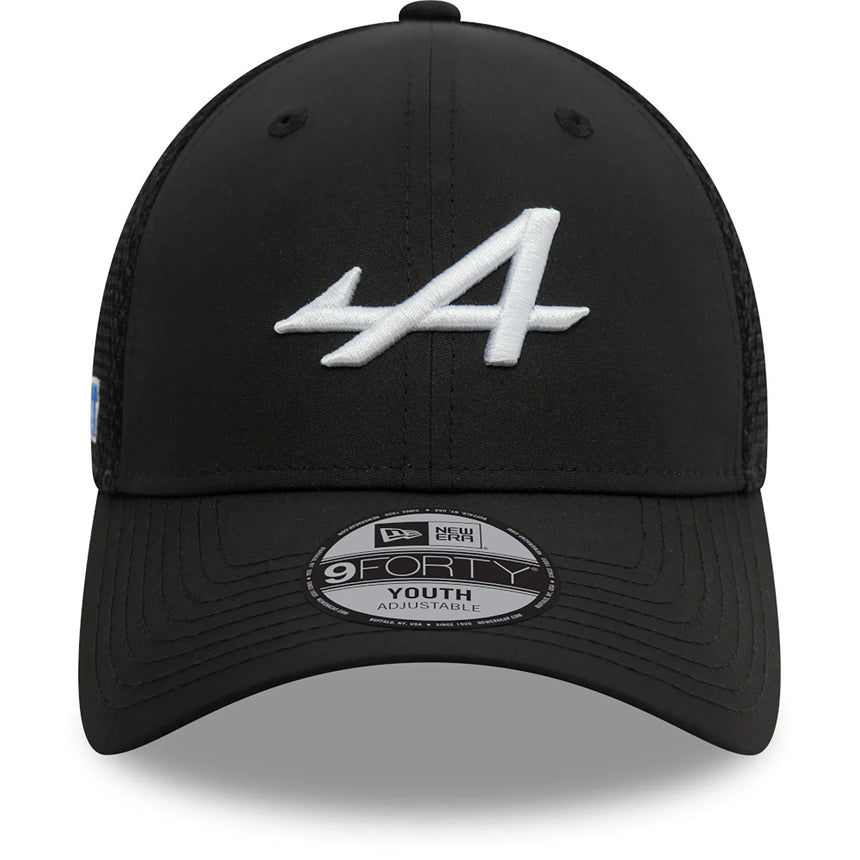 Alpine cap, New Era, team, 9FORTY, Kids, black, 2024