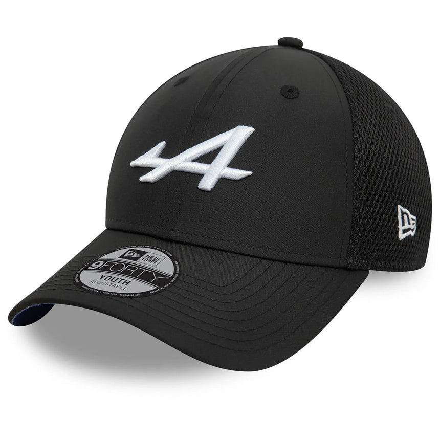 Alpine cap, New Era, team, 9FORTY, Kids, black, 2024