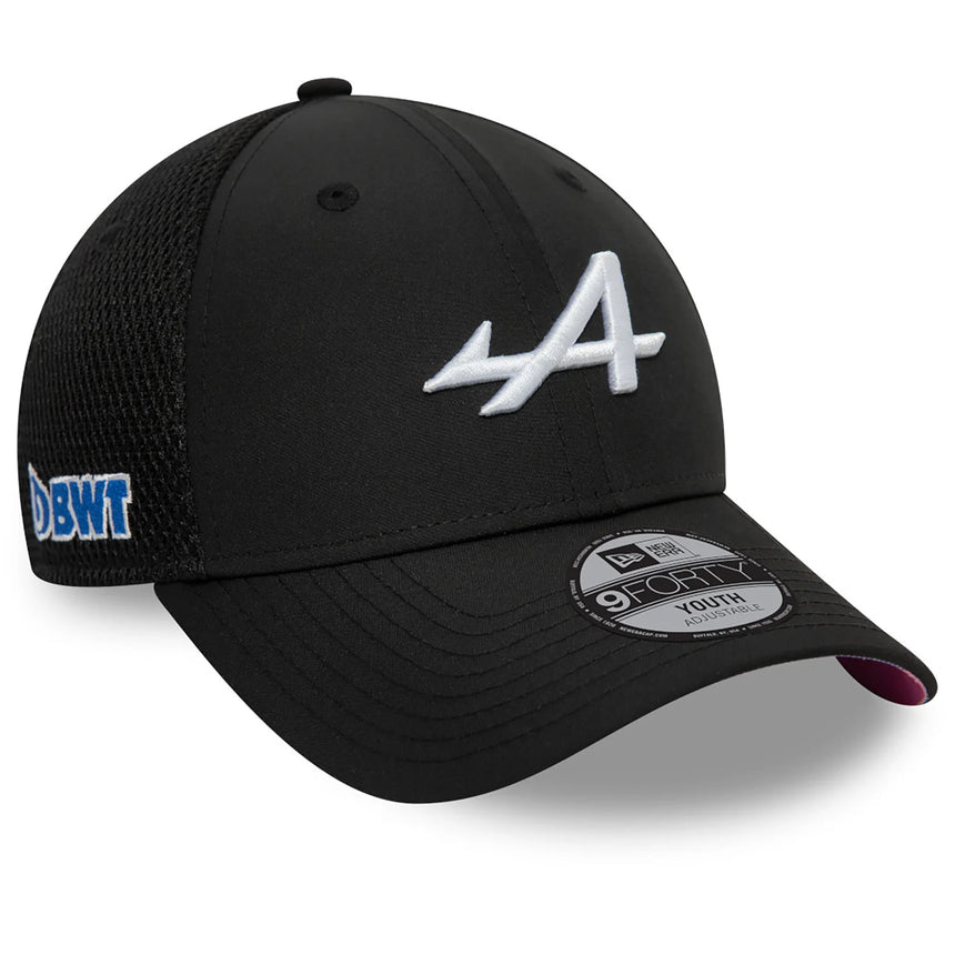 Alpine cap, New Era, team, 9FORTY, Kids, black, 2024