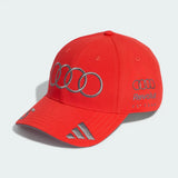 Audi adidas cap, team, Gabriel Bortoleto, red, 2026