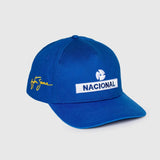 Ayrton Senna cap, nacional, quilted, blue