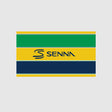 Ayrton Senna flag, yellow