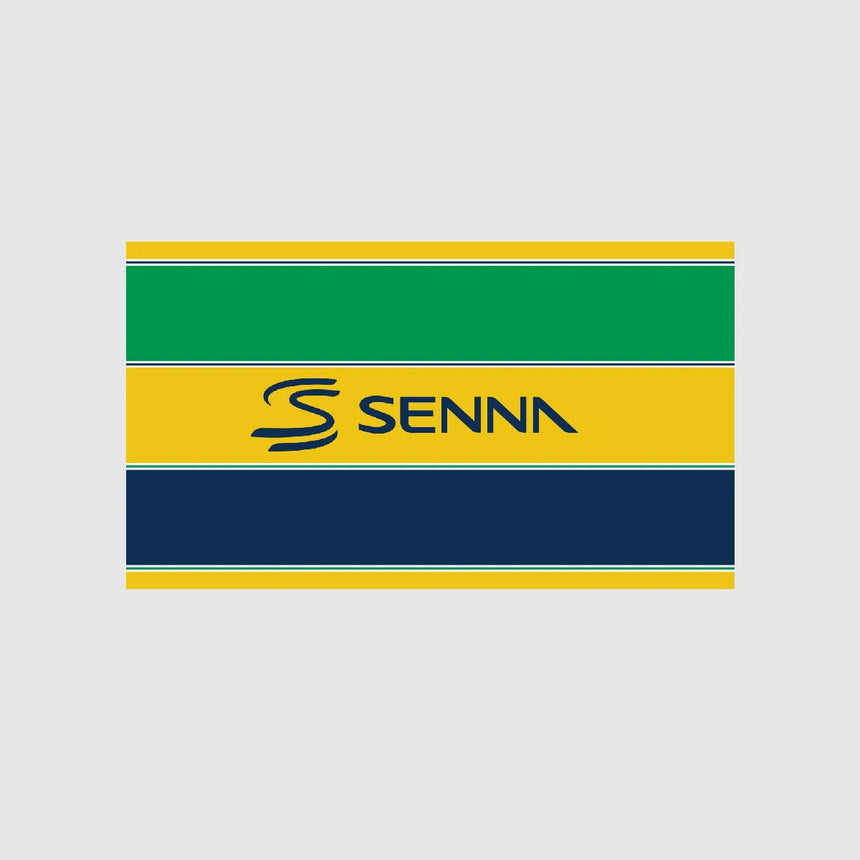 Ayrton Senna flag, yellow