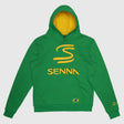 Ayrton Senna hoodie, legacy, green