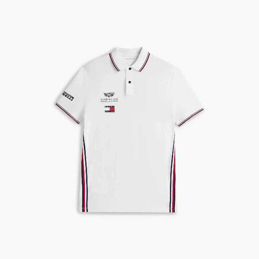 Cadillac F1 polo, team, Tommy Hilfiger, white, 2026
