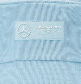 Mercedes Retro Cord Bucket Hat, Blue