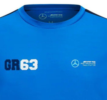 Mercedes George Russell Sports Tee, Blue