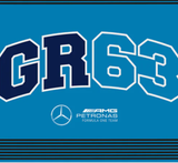 Mercedes George Russell 90X120 Flag Without Pole, Blue