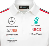 Mercedes Team Mens Polo, White, 2023