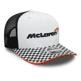 McLaren Checkered Visor 9FIFTY Cap, White 🔥