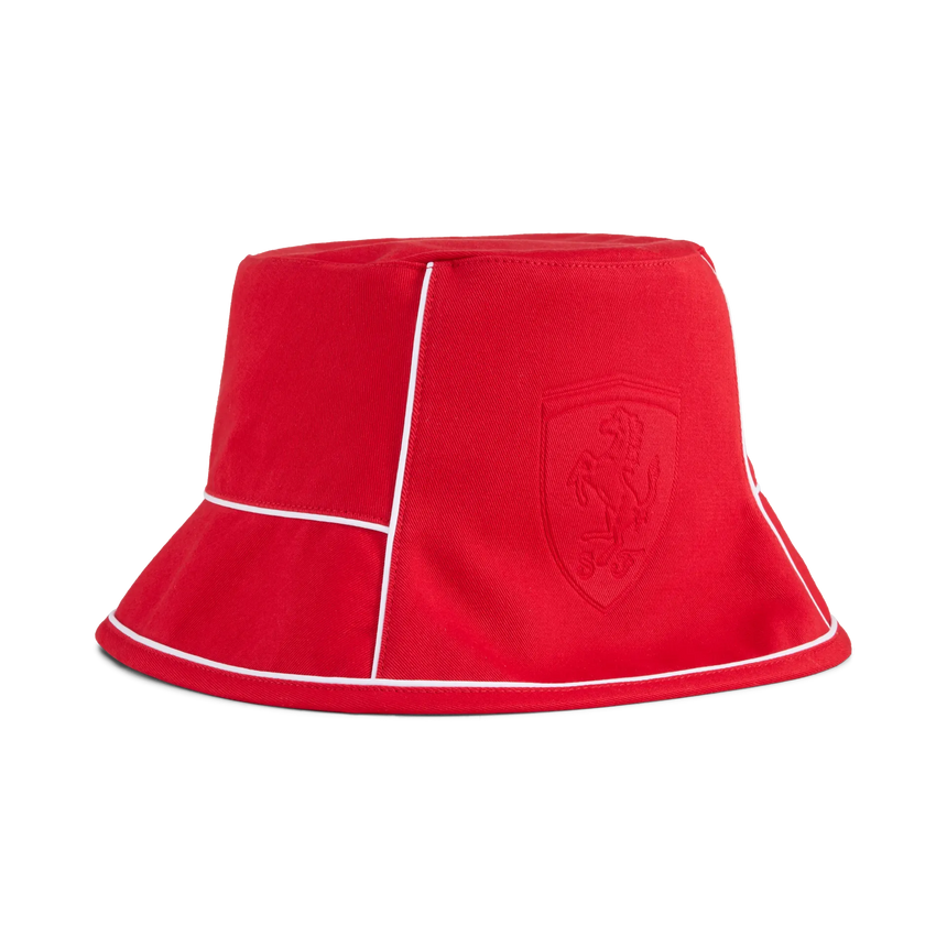 Ferrari bucket hat, race premium, red