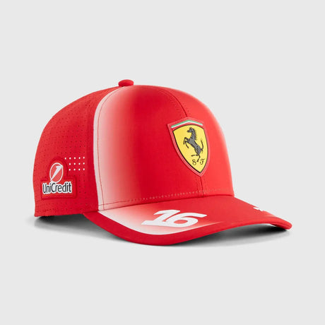 Ferrari cap, team, Charles Leclerc, Puma, kids, red