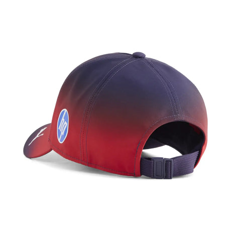 Ferrari red cap back view with lettering