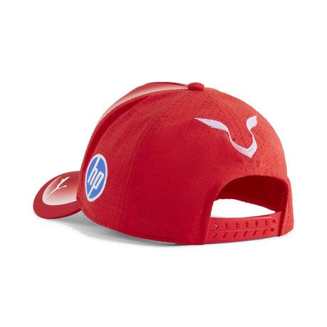 Ferrari baseball cap back product photo.
