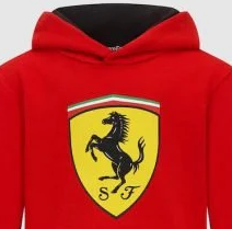 Ferrari Kids Big Shield Hoody, Red