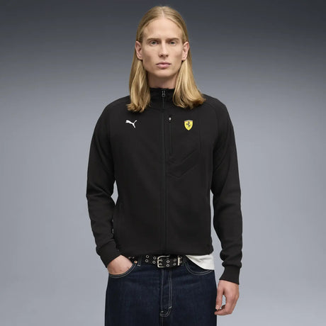 Ferrari hooded sweatshirt worn by model