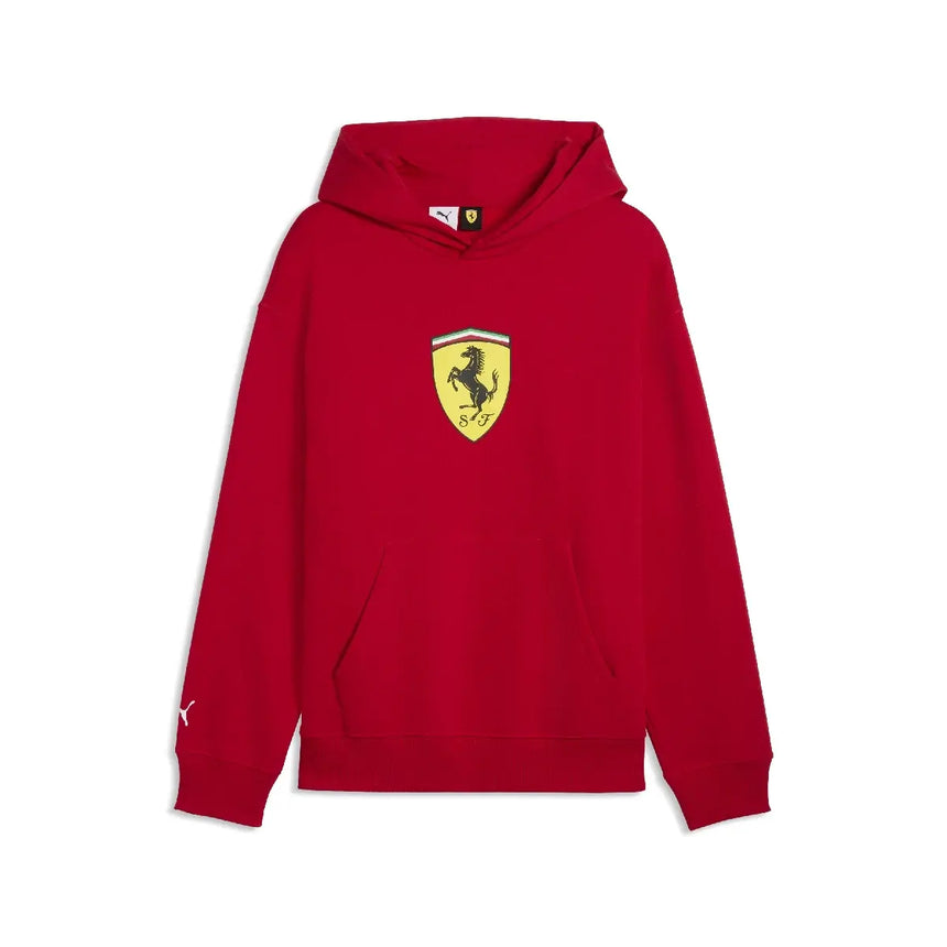 Ferrari hoodie, shield, red