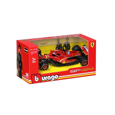Ferrari SF24 model car with packaging.
