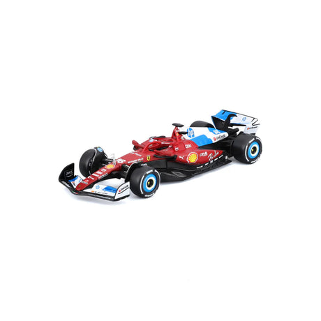 Red Ferrari SF25 model car by BBurago.