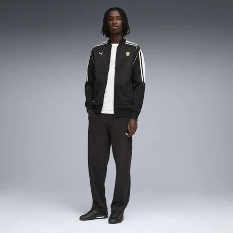 Black Ferrari pants worn with Ferrari and PUMA logos