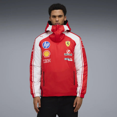Ferrari jacket worn by model photo