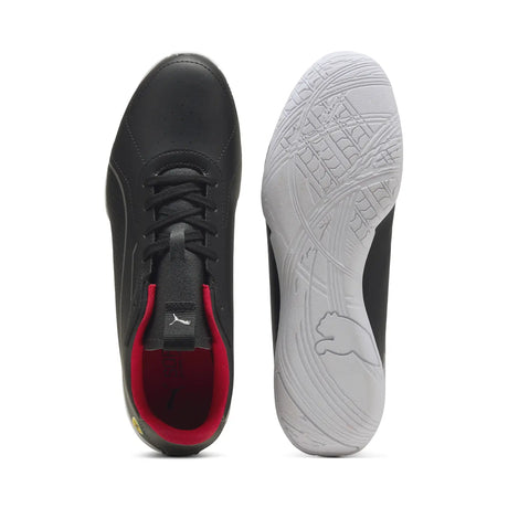Black Ferrari shoe top view with sole
