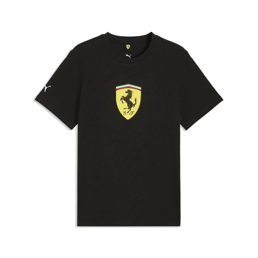 Ferrari t-shirt, colored shield, black