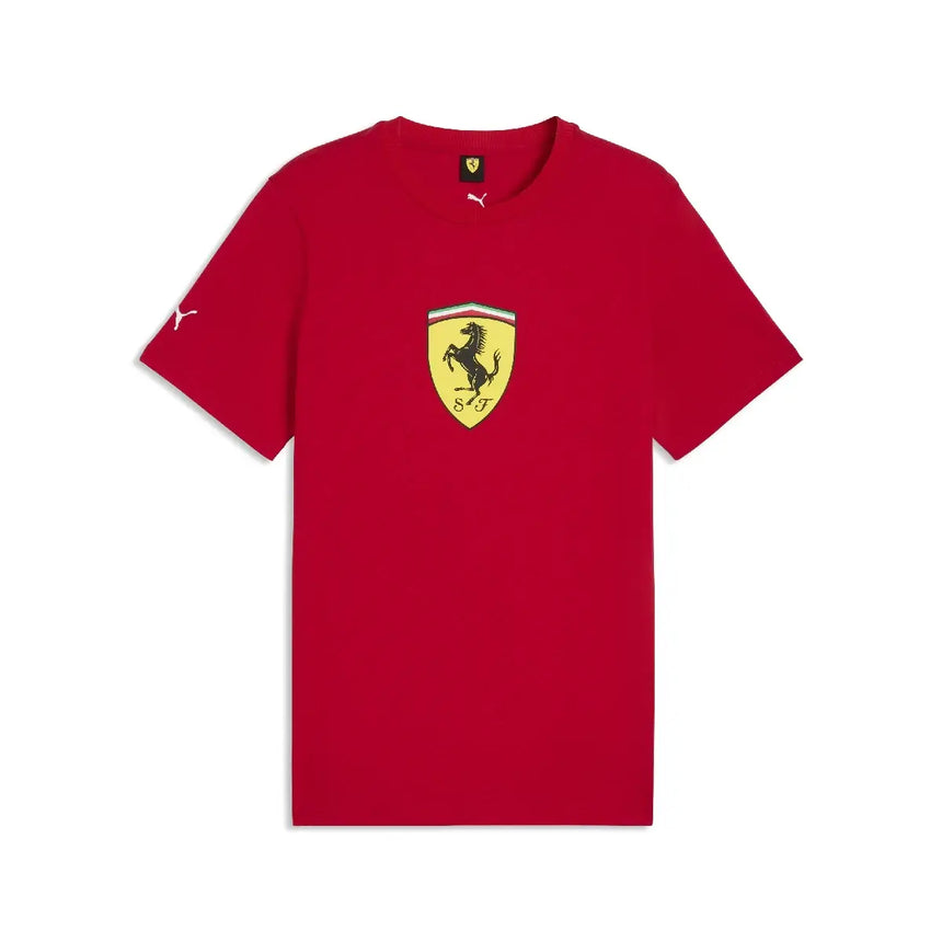 Ferrari t-shirt, colored shield, red