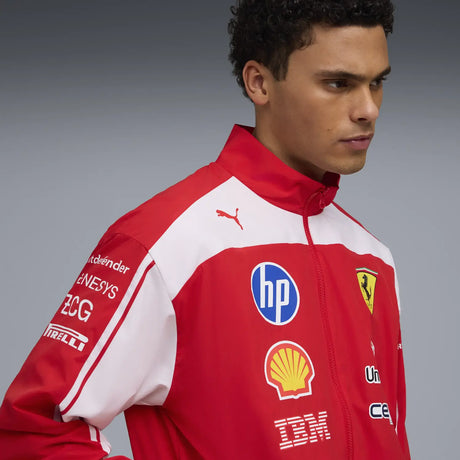 Ferrari jacket side view product photo worn