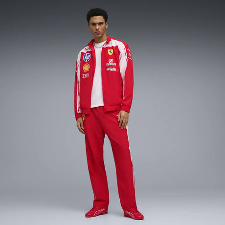 Ferrari jacket full body product photo worn
