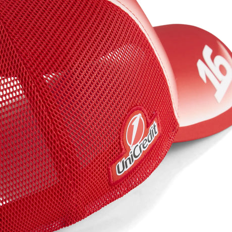 Ferrari cap detail photo with UniCredit logo