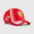 Ferrari trucker cap, team, Lewis Hamilton, kids red