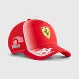 Ferrari trucker cap, team, Lewis Hamilton, kids red