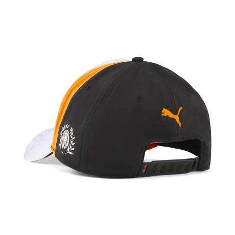 McLaren cap back side with black base and logo