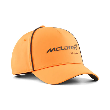 McLaren cap front view, orange color