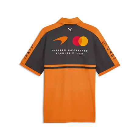 McLaren T-shirt back with PUMA and Mastercard logos