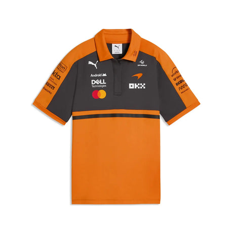 Black and orange T-shirt with McLaren logo front