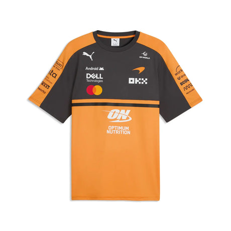 Black and orange t-shirt with PUMA logo and front lettering