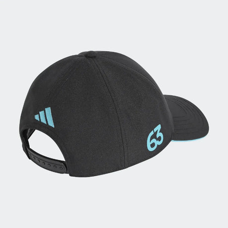 Black cap with number 63.