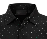 Mercedes Mens Polka Dot Shirt, Black