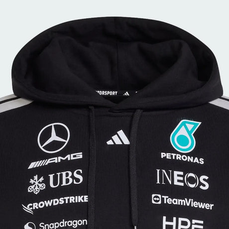 Black Mercedes hoodie with hood