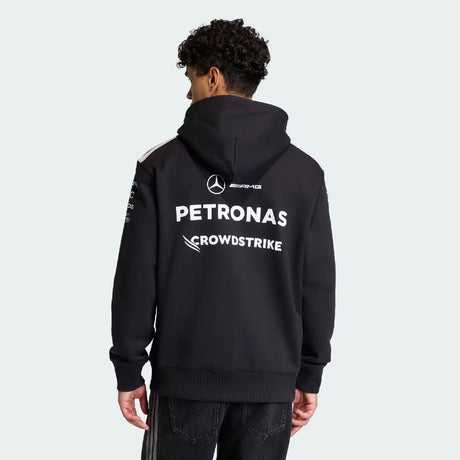 Black Mercedes hoodie rear view