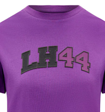Mercedes Womens Lewis Hamilton Logo Tee, Purple