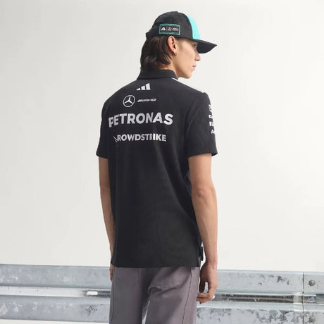 Black shirt with PETRONAS print on back