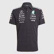 Mercedes polo, team, engineers, adidas, black, 2026
